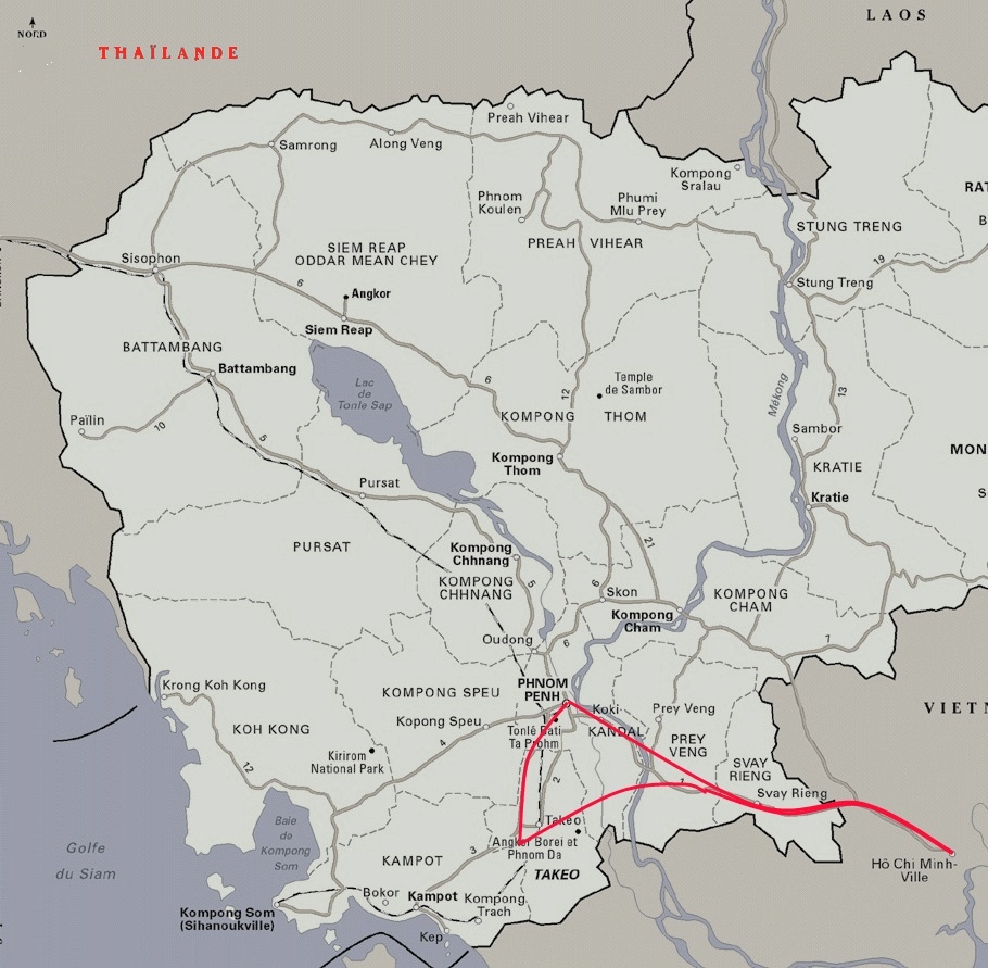 Carte Cambodge